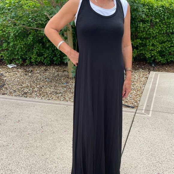 H&M Tee Top Dress in Black - Picture 1 of 10